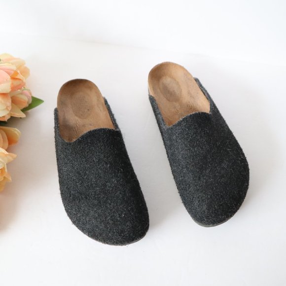 Birkenstock Shoes - Birkenstock Amsterdam Felt Vegan Slipper 38 Narrow